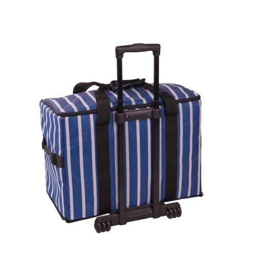 Buy Navy Sripes XL Sewing Machine Trolley
