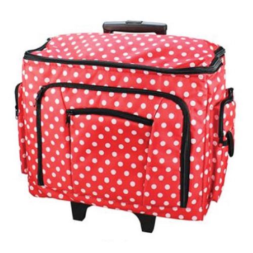 Birch 006108-RED-DOT | Sewing Machine Trolley Bag | 47x38x24cm