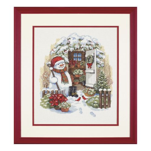 <strong>Dimensions D08817 Garden Shed Snowman Christmas Counted Cross Stitch Kit</strong> <em>Dimensions D08817</em>