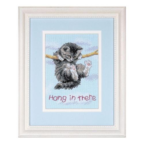 Hang On Kitty Counted Cross Stitch Kit