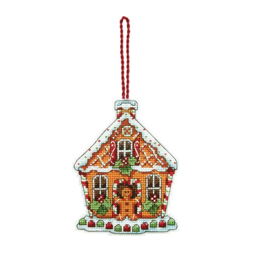 Counted Cross Stitch: Ornament: Gingerbread House