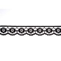 <strong>Rayon Embroidered Nylon Lace Tulle 25m X 25mm</strong> <em>Essential Trimmings ET424----</em>