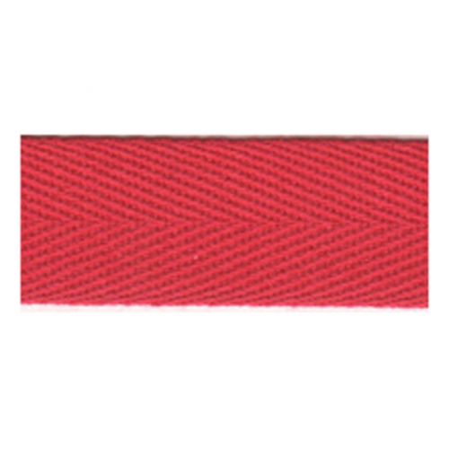 <strong>Cotton Herringbone Tape 50m :: Red</strong> <em>Essential Trimmings ETR201-046</em>