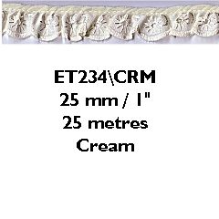<strong>Broderie Anglais Frilled 25mm</strong> <em>Essential Trimmings ET234----</em>