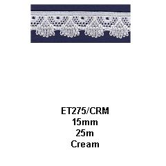 <strong>Nylon Lace 12mm</strong> <em>Essential Trimmings ET275----</em>
