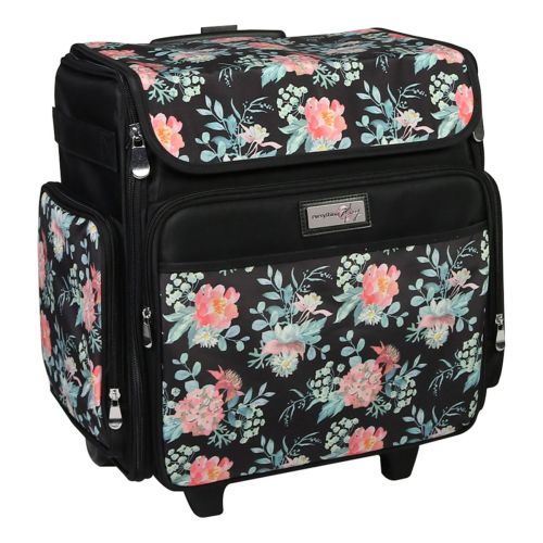 <strong>Craft Trolley Bag</strong><span>Black Floral, Collapsible Papercraft Tote with Wheels for Scrapbook & Art Storage, Organiser Case for Supplies and Accessories</span><em>Everything Mary EVM12777-2</em>