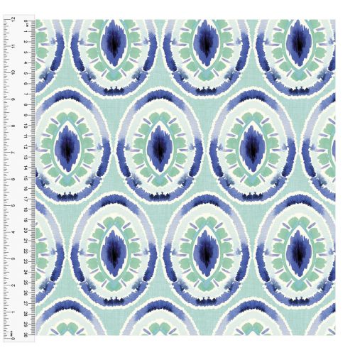 <strong>Cotton Craft Fabric 110cm wide x 1m</strong> <span>Charisma, Iris</span> <em>Sewing Online 15006-LTBLUE</em>