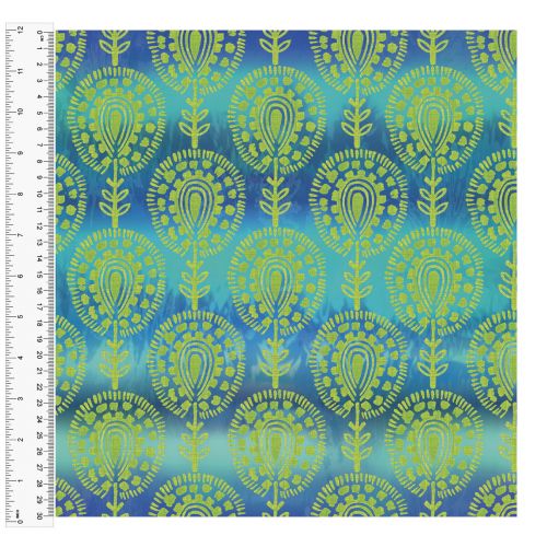 <strong>Cotton Craft Fabric 110cm wide x 1m</strong> <span>Charisma, Ombre Stamp</span> <em>Sewing Online 15007-MULTI</em>