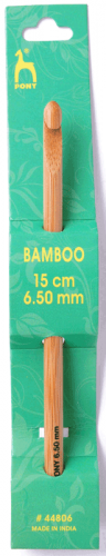 <strong>Pony P44806</strong> <span>Bamboo Single Ended Crochet Hook, 6½mm x 15cm (6in)</span> <em>Pony P44806</em>