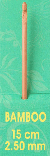 <strong>Pony P44813</strong> <span>Bamboo Single Ended Crochet Hook, 2½mm x 15cm (6in)</span> <em>Pony P44813</em>