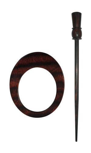 <strong>Symfonie Wood Rose Shawl Pins With Stick :: Omega</strong> <em>Knitpro KP20831</em>
