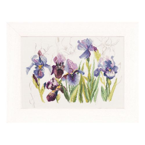 <strong>Counted Cross Stitch Kit: Irises (Linen)</strong> <em>Lanarte PN-0008027</em>