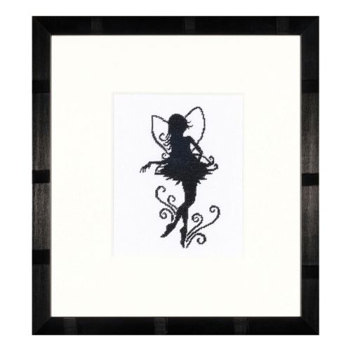 <strong>Counted Cross Stitch Kit: Cute Little Fairy Silhouette (Evenweave)</strong> <em>Lanarte PN-0008195</em>