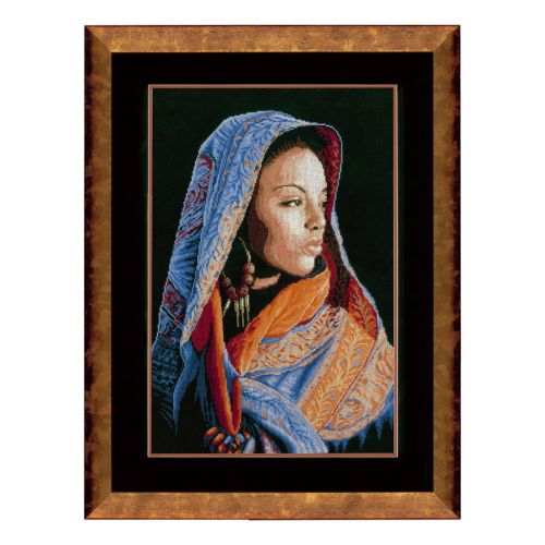 <strong>Counted Cross Stitch Kit: African Lady (Aida,B)</strong> <em>Lanarte PN-0149998</em>
