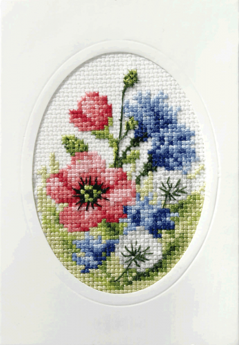 <strong>Cross Stitch Card Poppies</strong> <em>Orchidea ORC-6098</em>
