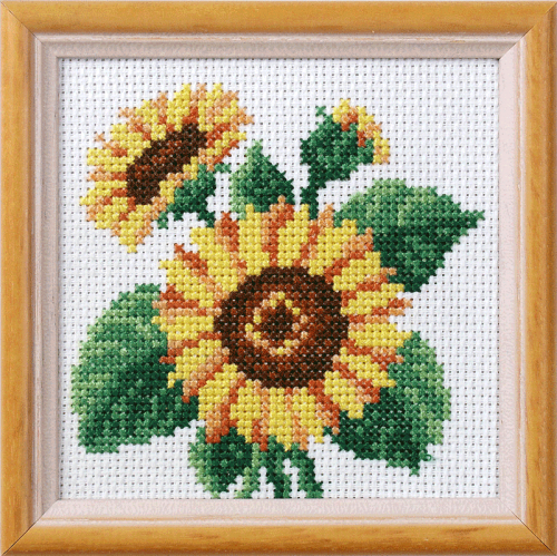<strong>Cross Stitch Kit Sunflower</strong> <em>Orchidea ORC-7512</em>
