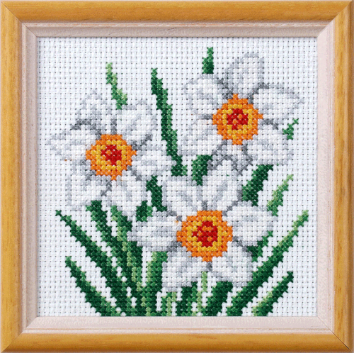 <strong>Cross Stitch Kit Narcissus</strong> <em>Orchidea ORC-7513</em>