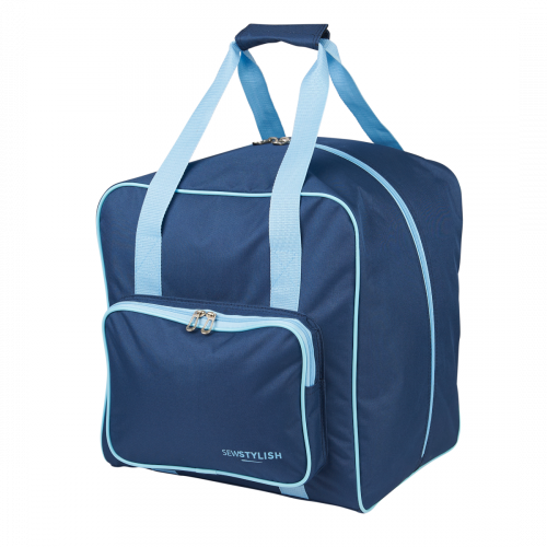 Sewing Online Large Overlocker Bag, Navy | 38 x 36 x 33cm | Carry Bag for Janome, Brother, Singer, Bernina, and Most Overlockers - PT650-NAVY