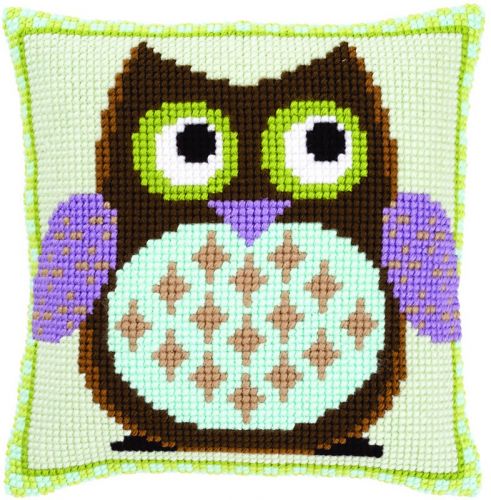 <strong>Cross Stitch Cushion Mister Owl</strong> <em>Vervaco PN-0147157</em>