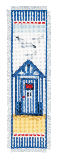 <strong>Counted Cross Stitch Kit Bookmark Beach Hut</strong> <em>Vervaco PN-0144278</em>