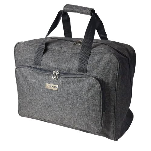 <strong>Sewing Machine Bag</strong> <span>Heather Grey | 46 x 33 x 20cm | Carry Bag for Janome, Brother, Singer, Bernina and Most Sewing Machines</span> <em>Sew Stylish PT660-HEATHER-GREY</em>