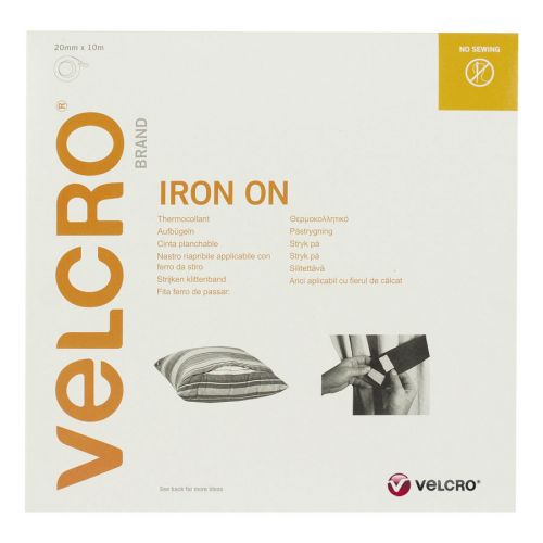 <strong>Velcro Tape Iron On 20mm x 10mtr</strong> <em>Velcro V60315</em>