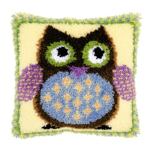 <strong>Latch Hook Cushion Kit: Mr</strong> <span>Owl</span> <em>Vervaco PN-0149283</em>