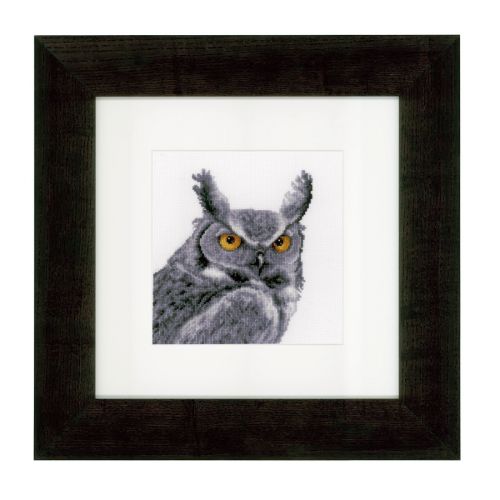 <strong>Counted Cross Stitch Kit: Grey Owl</strong> <em>Vervaco PN-0149952</em>