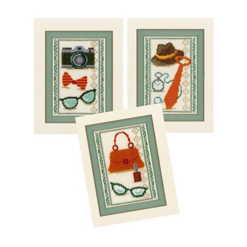 <strong>Counted Cross Stitch Kit: Vintage Accessories</strong> <em>Vervaco PN-0150399</em>