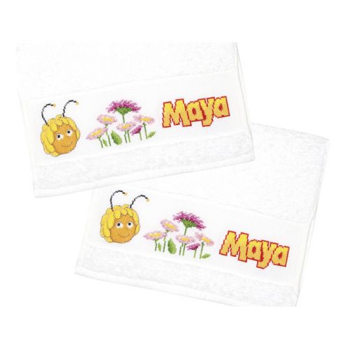 <strong>Counted Cross Stitch: Towel: Maya & Flowers: Set of 2</strong> <em>Vervaco PN-0150837</em>