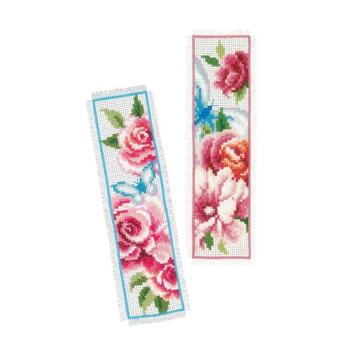 <strong>Counted X Stitch: Bookmark: Flowers & Butterflies</strong> <em>Vervaco PN-0150899</em>