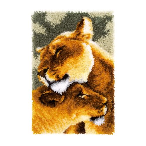 <strong>Latch Hook Kit: Rug: Lion Friendship</strong> <em>Vervaco PN-0150913</em>