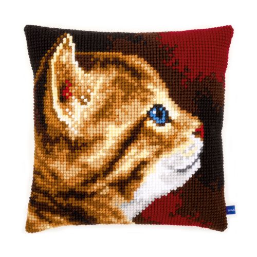 <strong>Counted Cross Stitch Cushion: Kitten</strong> <em>Vervaco PN-0154895</em>