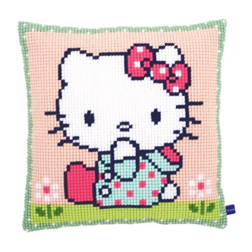 <strong>Cross Stitch Cushion: Hello Kitty: On the Lawn</strong> <em>Vervaco PN-0155210</em>