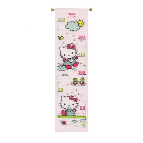 <strong>Counted Cross Stitch Height Chart: Hello Kitty: Rainy days</strong> <em>Vervaco PN-0155627</em>