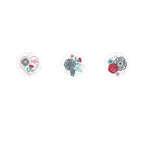 <strong>Counted Cross Stitch Cards: Modern Flowers (Set of 3)</strong> <em>Vervaco PN-0156951</em>