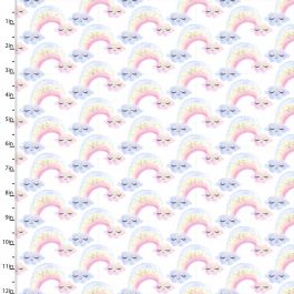 Cotton Craft Fabric 110 cm x 1 m Licorne Utopia Collection-Licornes & Rainbows 