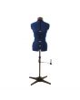 Sewing Online Adjustable Dressmakers Dummy, in Navy Fabric with Hem Marker, Dress Form Size 10 to 16 - Pin, Measure, Fit and Display your Clothes on this Tailors Dummy - 023816-NVY