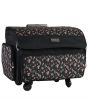 <strong>XL Sewing Machine Trolley Bag on 4 Wheels</strong><span>Black Floral, 360 degree Rolling Sewing Case, 4 Wheeled Overlocker or Sewing Machine Trolley Bag for Brother, singer and most machines</span><em>Everything Mary EVM13344-1</em>