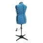 Adjustable 8-Part Dressmakers Dummy UK 16-20 Blue Polka Dot | Adjustoform 5902B