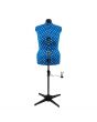 Adjustable 8-Part Dressmakers Dummy UK 20-22 Blue Polka Dot | Adjustoform 5902C