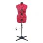 Adjustable 8-Part Dressmaking Dummy UK 16-20 Red Polka Dot | Adjustoform 5904B