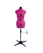 <strong>Adjustable Dressmakers Dummy</strong> <span>in Cerise Polka Dot with Hem Marker, Dress Form Sizes 10 to 16, Pin, Measure, Fit and Display your Clothes on this Tailors Dummy</span> <em>Sewing Online 5905A</em>