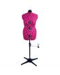 Cerise Polka Dot 8-Part Adjustable Dressmaking Dummy UK 16-20 Adjustoform 5905B