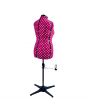 Cerise Polka Dot 8-Part Adjustable Dressmaking Dummy UK 16-20 Adjustoform 5905B