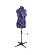 Purple Polka Dot 8-Part Adjustable Dressmaking Dummy UK 16-20 Adjustoform 5906B