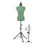 <strong>Adjustable Dressmakers Dummy</strong> <span>Celine Deluxe in Quince Green Fabric with Hem Marker, Dress Form Sizes 10 to 16, Pin, Measure, Fit and Display your Clothes on this Tailors Dummy</span> <em>Sewing Online FG980</em>
