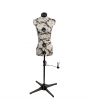 <strong>Adjustable Dressmakers Dummy</strong> <span>in a Grey Hollyhock Fabric with Hem Marker, Dress Form Sizes 6 to 10, Pin, Measure, Fit and Display your Clothes on this Tailors Dummy</span> <em>Sewing Online 5901P</em>