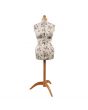 <strong>Adjustable Dressmakers Dummy</strong> <span>Rosebuds Floral Fabric with Natural Wooden Stand, Dress Form Sizes 16 to 20, Pin, Measure, Fit and Display your Clothes on this Tailors Dummy</span> <em>Sewing Online 5912B-2</em>