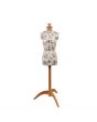 <strong>Adjustable Dressmakers Dummy</strong> <span>Rosebuds Floral Fabric with Natural Wooden Stand, Dress Form Sizes 6 to 10, Pin, Measure, Fit and Display your Clothes on this Tailors Dummy</span> <em>Sewing Online 5912P</em>